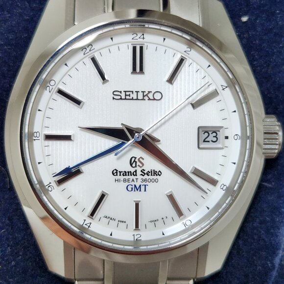 Grand Seiko Hi Beat 36000 Titanium GMT Teak Dial Box & Papers - Picture 3 of 17